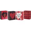 Hallmark 17″ Extra Large Valentine’s Day Gift Bag with Blue Tissue Paper (Gold Heart, Paint Splatters)(Mahogany Red and Black)