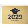 Hallmark 2025 Bulk Graduation Thank You Cards, Black and Gold (40 Count with Envelopes) for Grad Announcements, Invitations, Thanks(2020 Grad)