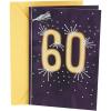 Hallmark 60th Birthday Greeting Card (Rays with Tassel)
