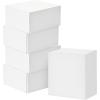 Hallmark 8″ Gift Boxes for Christmas, Holidays, Birthdays, Weddings, Crafts, Fathers Day, Care Packages and More, 5 Box Set(Bright White)