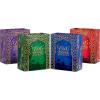 Hallmark 9″ Medium Eid Gift Bag Bundle (4 Bags: Eid Mubarak with Stars and Skyline) in Red, Blue, Green, Purple