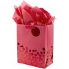 Hallmark 9″ Medium Gift Bag with Tissue Paper (All-Star Dad) for Father’s Day, Birthdays, Valentine’s Day(Red Dots)