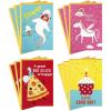 Hallmark All Occasion Boxed Greeting Card Assortment for Kids (Pack of 48) – for Birthdays, Encouragement, Thank You(Shark and Unicorn)