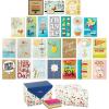 Hallmark All Occasion Handmade Boxed Set of Assorted Greeting Cards with Card Organizer (Pack of 24)—Birthday, Baby, Wedding, Sympathy, Thinking of You, Thank You, Blank