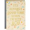 Hallmark Anniversary Card for Husband, Wife, Boyfriend, Girlfriend (Toast to You)(Yellow)