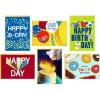 Hallmark Birthday Cards Assortment, 36 Cards with Envelopes (Cats, Lasers, Llamas, Donuts)(Cats  Lasers  Llamas  Donuts)