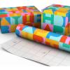 Hallmark Birthday Wrapping Paper Mini Roll (Rainbow Block Letters) for Kids Birthday – 40 Sq. Ft.(Wrapping Paper Mini Roll)
