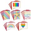 Hallmark Blank Cards Assortment, Rainbow Hearts (24 Cards with Envelopes)