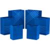Hallmark Blue Gift Bags in Assorted Sizes (Pack of 6: 2 Medium 9″, 2 Large 11″, 2 Extra Large 14″) for Birthdays, Graduations, Fathers Day, Baby Showers, Bridal Showers, Weddings, Groomsmen Gifts,(Blue)