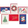 Hallmark Boxed Christmas Cards Assortment, Cardinals and Snowy Barn (40 Cards and Envelopes)(Cozy Christmas)