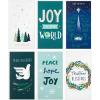 Hallmark Boxed Religious Christmas Cards Assortment, Christmas Blessings (6 Designs, 24 Cards with Envelopes)(Blue Green Peace Holiday Money Holder Assortment)