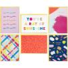 Hallmark Bright and Bold Card Assortment (24 Blank Cards with Envelopes) Pink, Orange, Blue, Gold