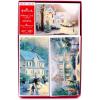 Hallmark Bulk Classic Holiday Boxed Cards (40 Cards and 40 Envelopes) Snowy Red and White Home with Glitter(Thomas Kinkade)