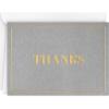 Hallmark Bulk Thank You Cards, 100 Blank Notes with Envelopes for Weddings, Graduation, Small Business (Gold and Gray)