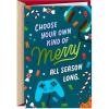 Hallmark Christmas Card for Kids (Your Own Kind of Merry) Video Games and Gummy Bears
