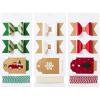 Hallmark Christmas Gift Wrap Accessories Kit (Decorative Trim and Gift Tags with String) Natural Snowflakes, Reindeer, Red and White(Red  Green  and Kraft)