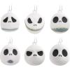 Hallmark Disney Tim Burton’s The Nightmare Before Christmas Jack Skellington Heads Mini Christmas Ornaments, Shatterproof, Set of 6(Jack Skellington Heads)