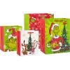 Hallmark Dr. Seuss Grinch Christmas Gift Bag Bundle for Kids (4 Bags: 2 Medium 9″, 2 Large 13″) Cindy Lou Who, Max the Dog, Red and Green Snowflakes(Grinch)