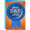 Hallmark Father’s Day Card with Removable Badge (Best Dad Ever) or Birthday Card for Dad(Best Dad Ever  Removable Pin)