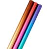 Hallmark Foil Wrapping Paper Rolls – Ombre Blue & Green, Silver & Gold, Red & Purple Gift Wrap Paper (Set of 3 Rolls: 60 sq. ft. ttl.) for Birthday, Christmas, Wedding, Graduation, All Occasion(Orange  Pink  Blue)