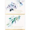 Hallmark Funeral Thank You Cards Assortment, Watercolor Flowers (50 Thank You for Your Sympathy Cards with Envelopes)(Thank You Card)