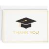 Hallmark Graduation Thank You Cards Bulk, Graduation Cap (40 Thank You Notes and Envelopes)(White)