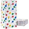 Hallmark Holiday Party Favor and Wrapped Treat Bags (30 Bags: White with Red, Yellow, Blue, Green Christmas Lights) for Christmas, Hanukkah, Classroom Parties, Teacher Gifts, Luminaries, Sack Lunches(Christmas)