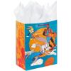 Hallmark Jurassic Park 13″ Large Gift Bag with Tissue Paper (T-Rex, Dinosaurs) for Birthdays, Christmas, Holidays(Space Jam)