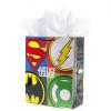 Hallmark Justice League Wrapping Paper Bundle with Cut Lines on Reverse (3 Rolls – 60 sq. ft. ttl) Wonder Woman, Batman, Superman, Flash, Green Lantern(Xl Justice League Gift Bag)
