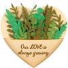 Hallmark Keepsake Christmas Ornament 2024, Growing In Love, Metal & Fabric, Gift for Couple(Growing in Love)