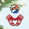 Hallmark Keepsake Christmas Ornament 2024, Growing In Love, Metal & Fabric, Gift for Couple(Personalized Merry Mittens)