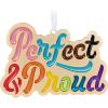 Hallmark Keepsake Christmas Ornament 2024, Perfect & Proud, Metal, LGBTQ Gift(Perfect & Proud)