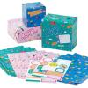 Hallmark Kids Birthday Wrapping Paper Sheets with Cutlines on Reverse (12 Folded Sheets with Sticker Seals) Pink, Blue, Green, Cats, Unicorns, Pizza, Video Games, Sports, Confetti(Pink  Blue  Green)