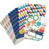 Hallmark Kids Birthday Wrapping Paper Sheets with Cutlines on Reverse (12 Folded Sheets with Sticker Seals) Pink, Blue, Green, Cats, Unicorns, Pizza, Video Games, Sports, Confetti(Navy  Red  Rainbow)