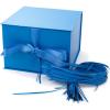 Hallmark Medium Gift Box with Lid and Shredded Paper Fill (Grey White 7 inch Box) for Weddings, Bridal Showers, Graduations, Birthdays, Bridesmaids Gifts, All Occasion(Blue)
