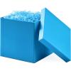 Hallmark Medium Gift Box with Lid and Shredded Paper Fill (Royal Blue 7 inch Box) for Birthdays, Graduations, Anniversaries, Father’s Day, Christmas, Valentine’s Day, All Occasion(Turquoise)