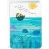 Hallmark Pack of 2 Get Well Soon, Encouragement Cards (Floating Turtle)(Floating Turtle)