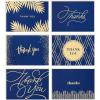 Hallmark Pack of Thank You Cards, Elegant Silver Foil (40 Thank You Notes with Envelopes)(Gold and Navy)