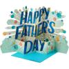 Hallmark Paper Wonder Displayable Jumbo Easter Card or Centerpiece (Accordion Fold Pop Up Easter Eggs and Flowers)(Jumbo Pop Up  Happy Father’s Day)