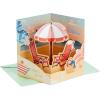 Hallmark Paper Wonder Displayable Pop Up Anniversary Card (Goldfish)(Displayable Beach Scene)