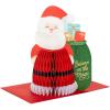 Hallmark Paper Wonder Displayable Pop Up Honeycomb Christmas Card (Santa Claus)(Honeycomb Santa Claus)