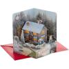 Hallmark Paper Wonder Thomas Kinkade Musical Pop Up Christmas Card (Deck the Halls)
