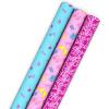 Hallmark Paw Patrol Christmas Wrapping Paper Rolls (3 Rolls: 105 Sq. Ft. Total) Gift Wrap for Kids, Grandchildren, Toddlers(Barbie)