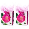 Hallmark Premium Wrapping Paper Roll Bundle with Cut Lines on Reverse (3 Rolls: 85 sq. ft. ttl. Marble, Black, Antiqued Gold) for Valentines Day, Graduations, Birthdays, Weddings, and Bridal Showers(Medium Pink Rose)