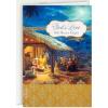 Hallmark Religious Christmas Card Assortment, Heavenly Peace (36 Cards and Envelopes) Dusty Blue and Gold Foil(Thomas Kinkade)