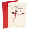 Hallmark Romantic Christmas Card for Wife (Red Metallic)