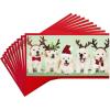 Hallmark Shoebox Funny Christmas Cards Pack, Dogs and Cats (6 Holiday Cards with Envelopes)(Puppies in Santa Hats  Pack of Money Holders)