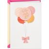 Hallmark Signature Baby Shower Card for Girl (Balloons) Welcome New Baby Girl, Congratulations(Balloons)