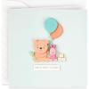 Hallmark Signature Disney Baby Shower Card for New Parents (Winnie the Pooh and Piglet) Welcome New Baby, Congratulations(Assorted/ Multicolor)