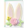 Hallmark Signature Easter Card with Bunny Ears Headband (Somebunny Loves You) for Kids, Grandchildren, Niece(Bunny Ears Headband)